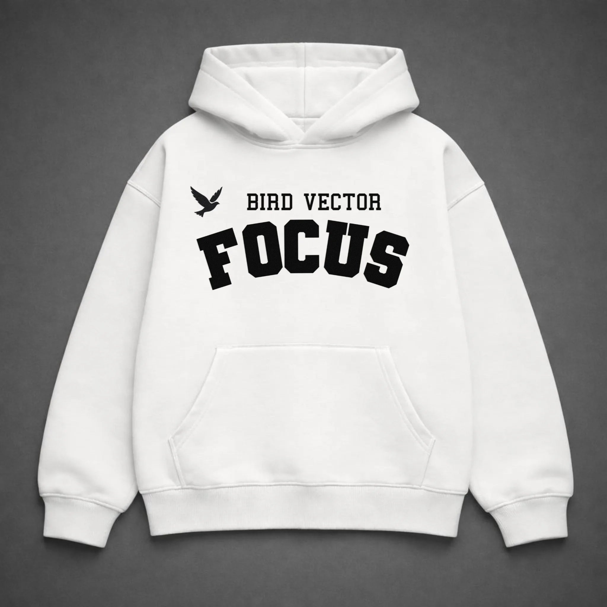 Bird Vector™ Focus Mark Unisex Heavyweight Hoodie – Black