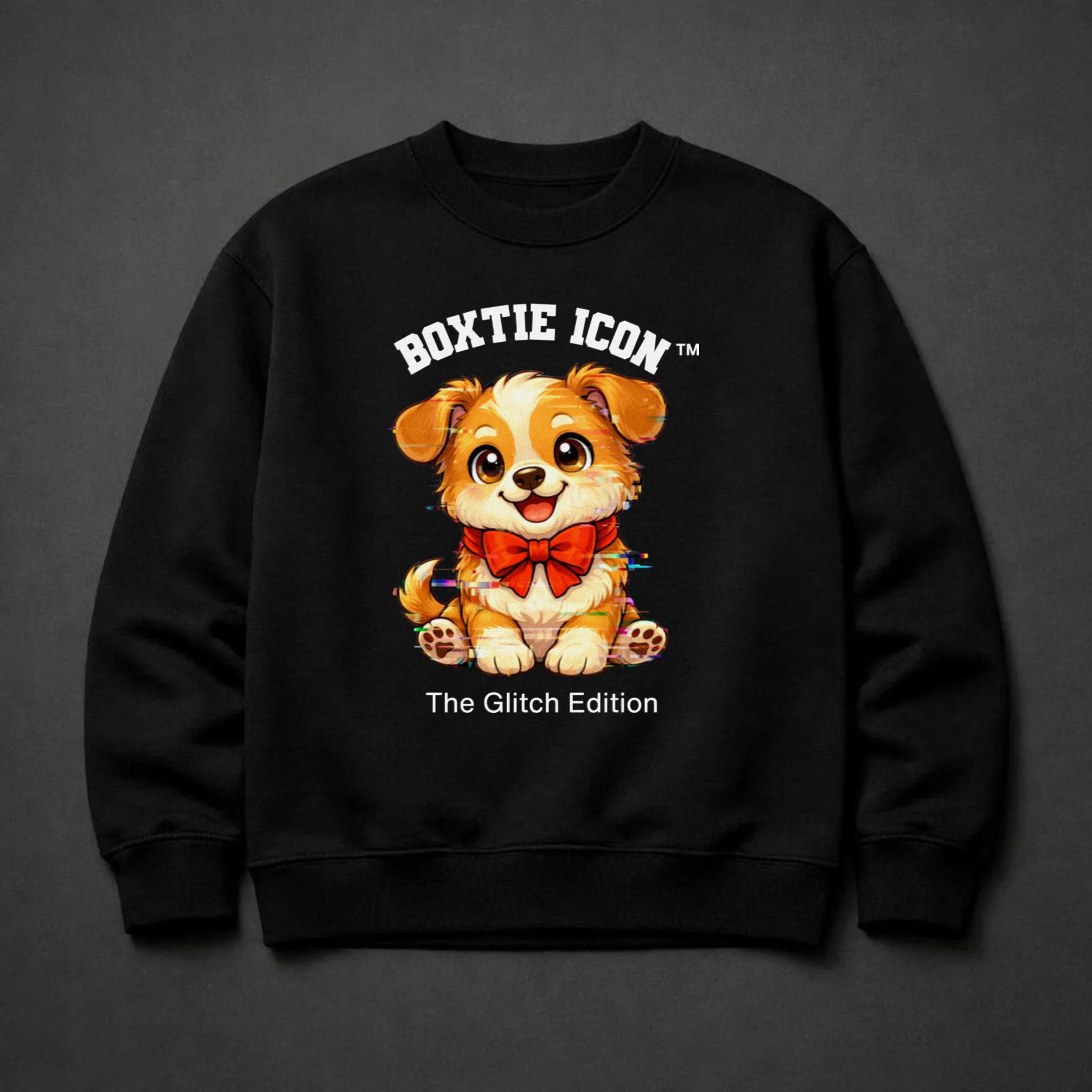 Boxtie Icon™ Dog — Premium Sweatshirt — Black